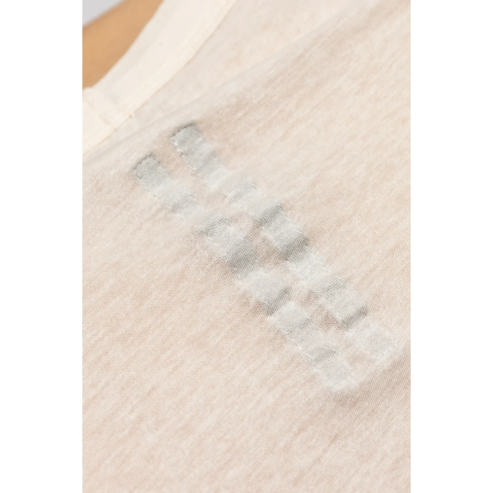 Rick Owens Level LS T Beige Heren