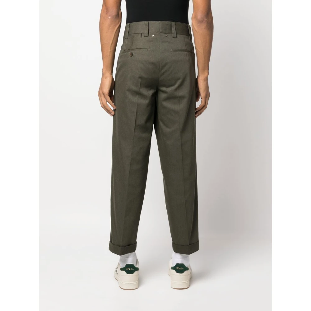 Golden Goose Militair Groene Crop Broek Green Heren