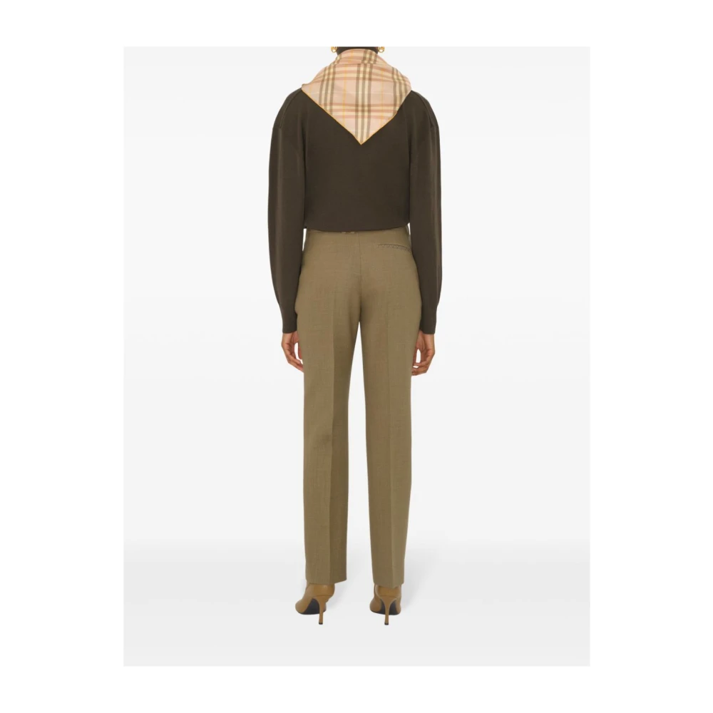 Burberry Zijden Twill Ruitpatroon Sjaal Multicolor Dames