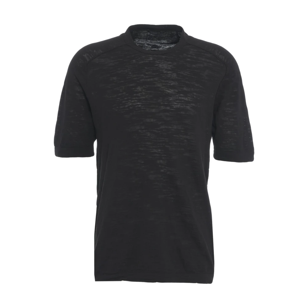 Transit Zwarte Crew Neck T-shirt Ss25 Black Heren