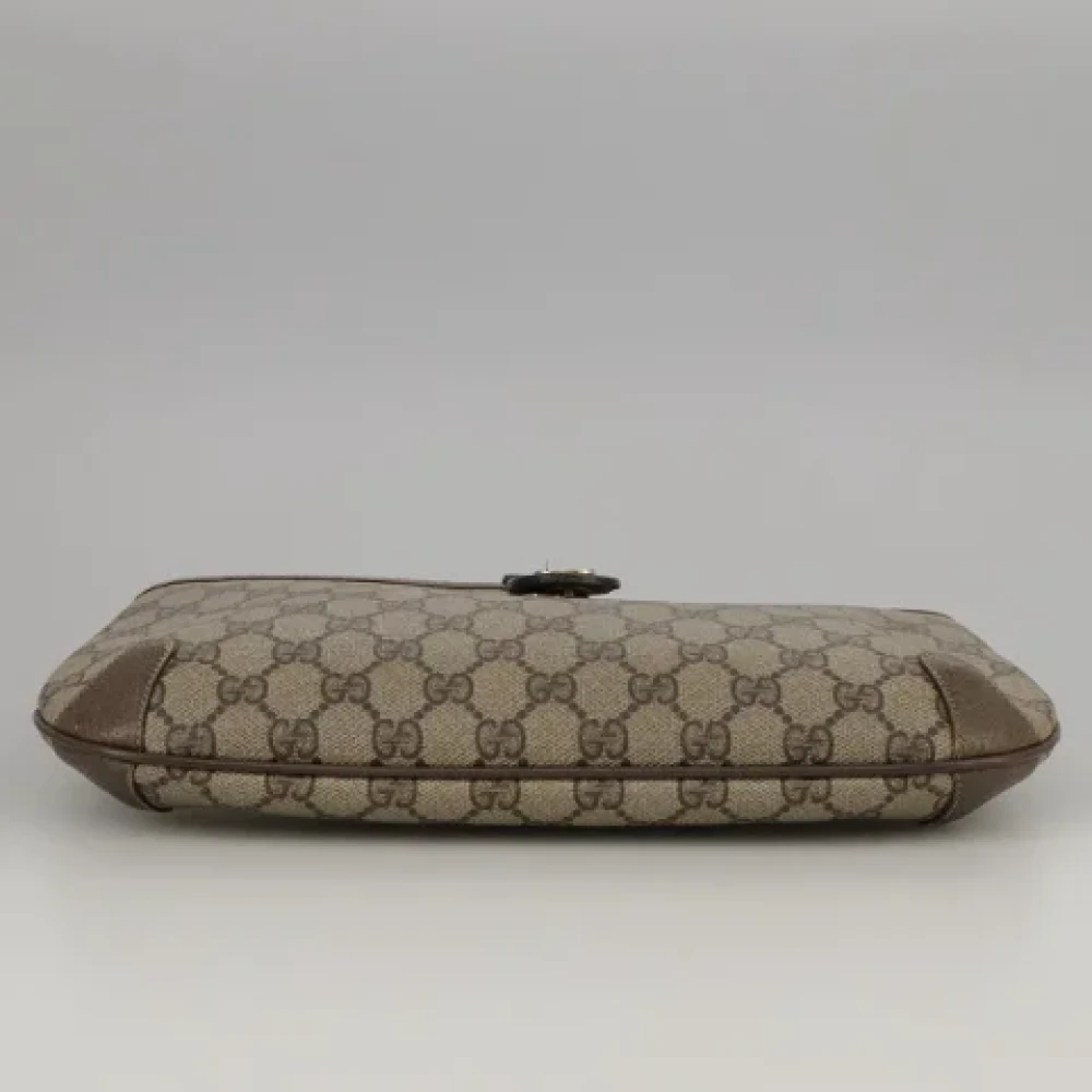 Gucci Vintage Pre-owned Leather shoulder-bags Beige Dames