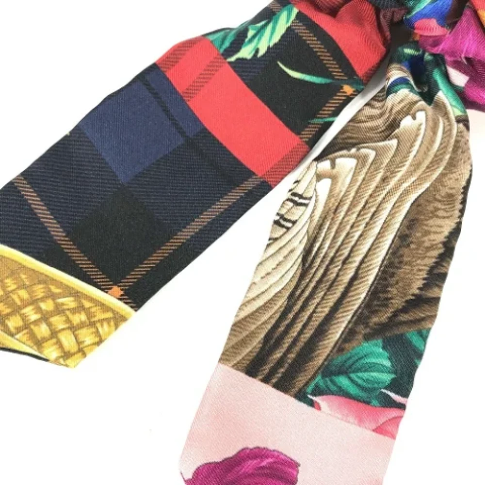 Salvatore Ferragamo Pre-owned Silk hair-accessories Multicolor Dames