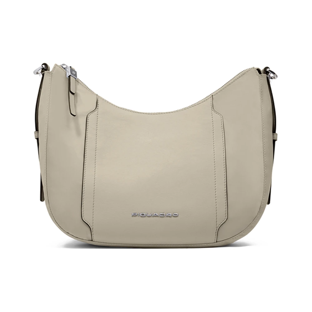 Piquadro Women's Beige Shoulder Bag For Ipad Mini - Cross Body Bags - One Size - Bags