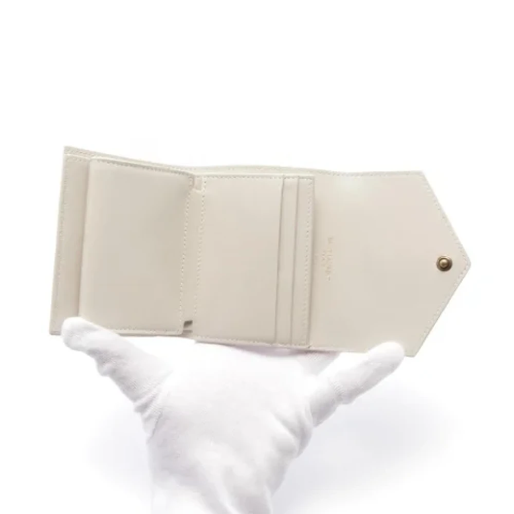 Saint Laurent Vintage Pre-owned Leather wallets White Dames