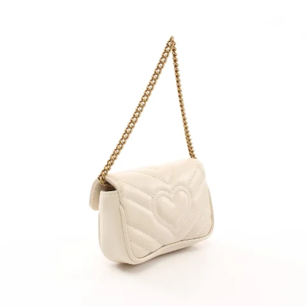 Gucci Vintage Pre-owned Leather gucci-bags White Dames