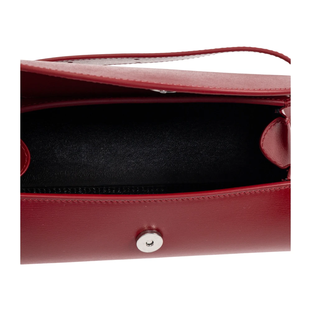 Jil Sander Schoudertas Cannolo Mini Red Dames
