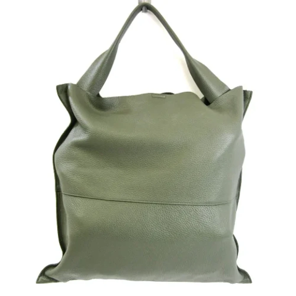 Jil Sander Pre-owned Leather totes Green Dames