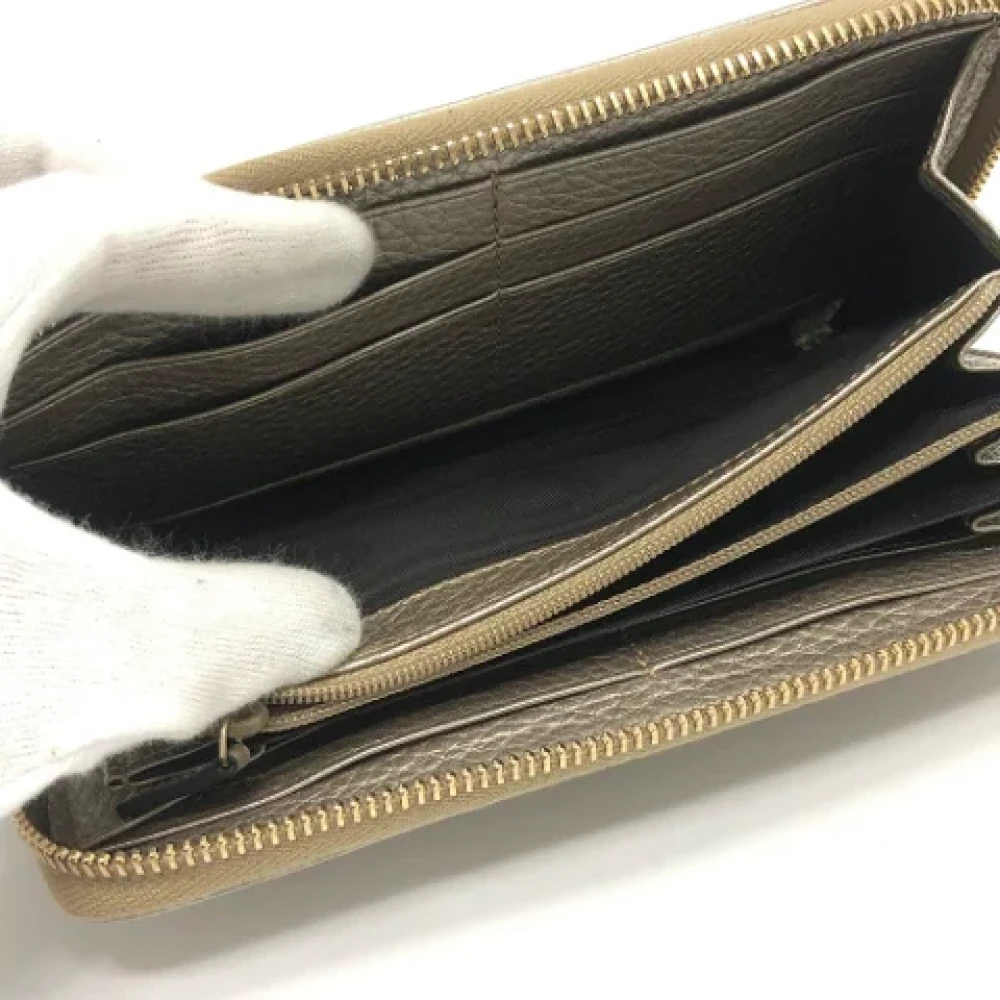 Gucci Vintage Pre-owned Leather wallets Yellow Dames