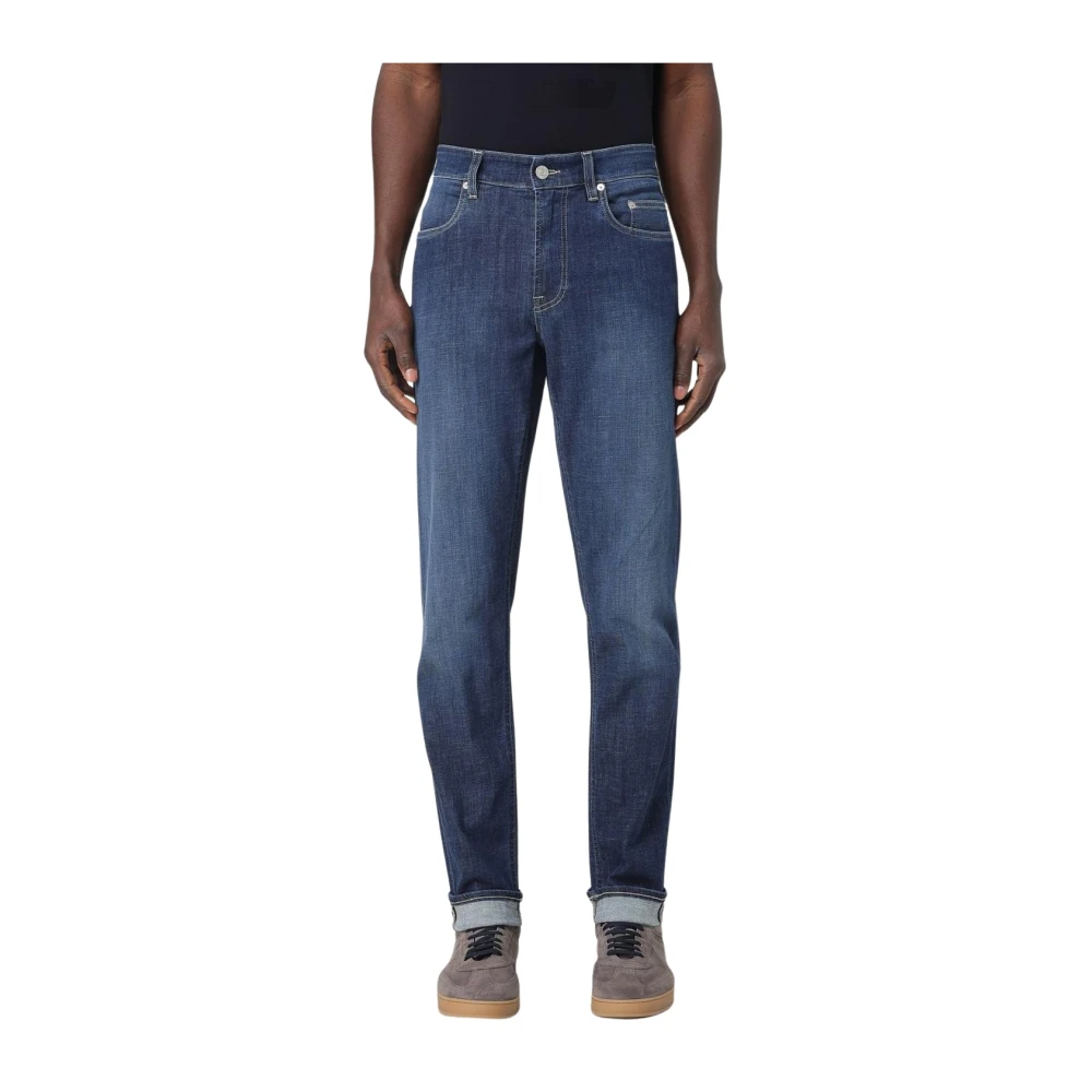 Siviglia Men's Blue Slim-Fit Jeans,, Classic Fit Navy Jeans W31