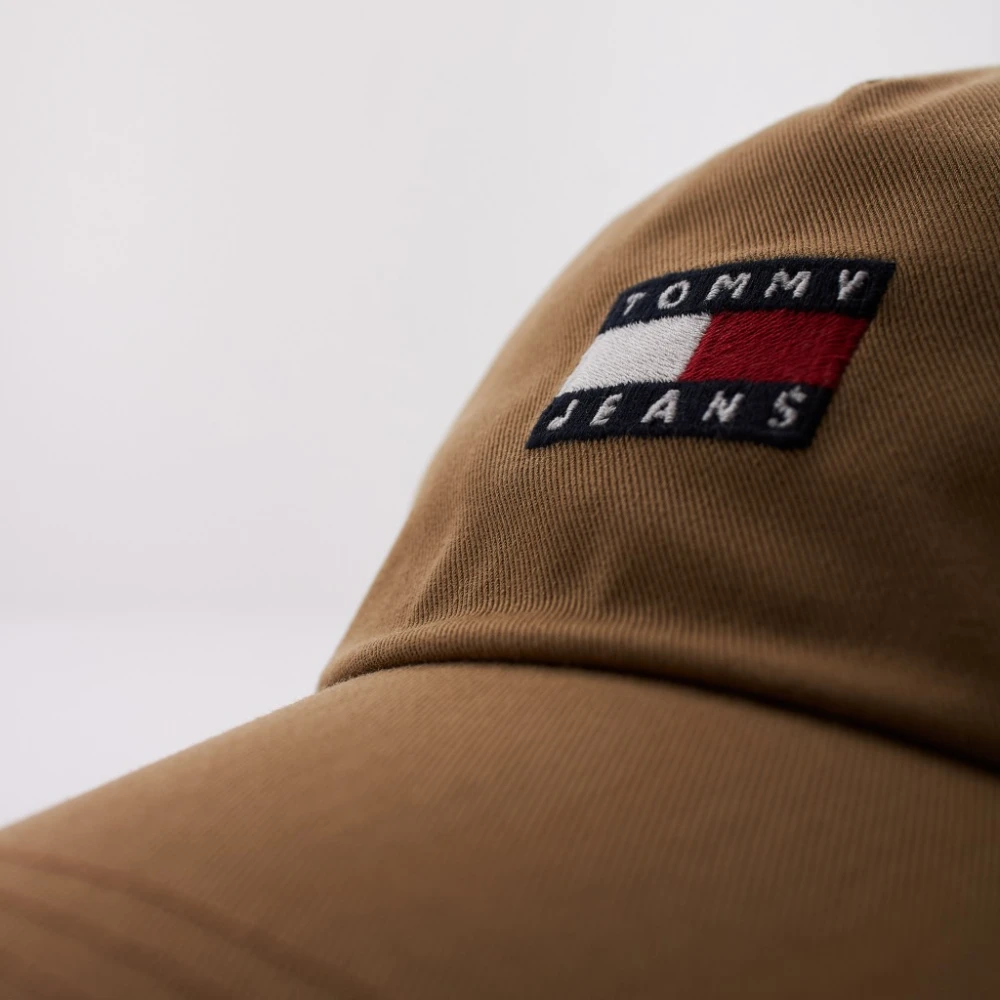 Tommy Jeans Heritage Core 5 Panel Cap Brown Heren