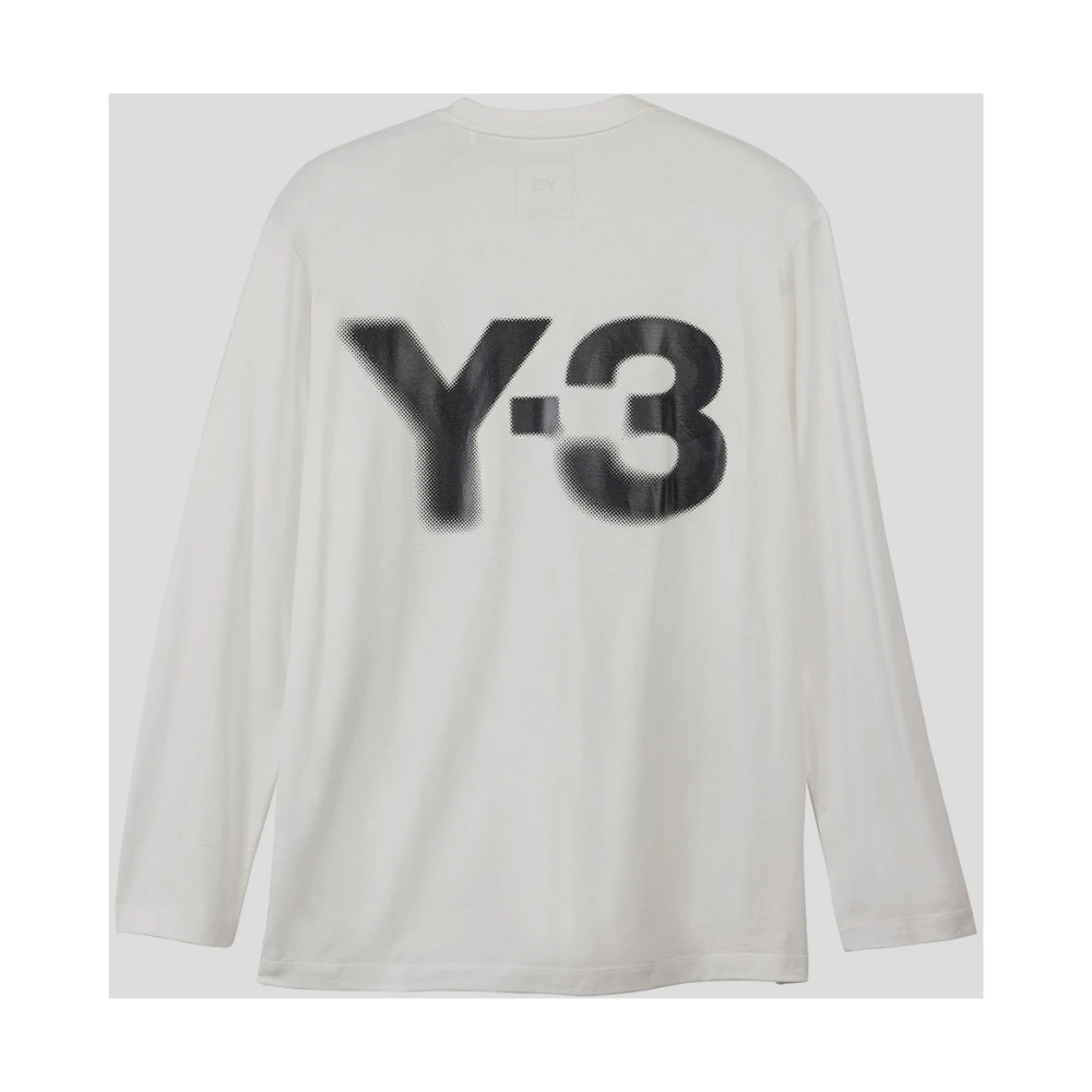 Y-3 Katoenen Logo Tee White Heren