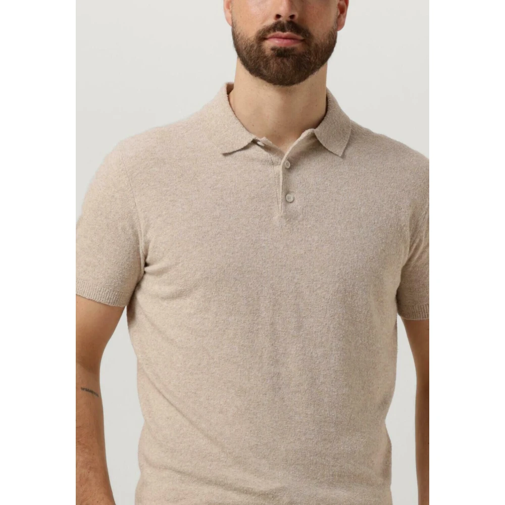 Gentiluomo Beige Polo voor stijlvolle mannen Beige Heren