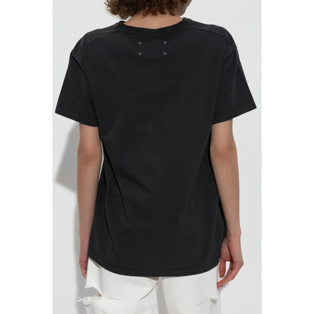 Maison Margiela T-shirt met print Gray Dames