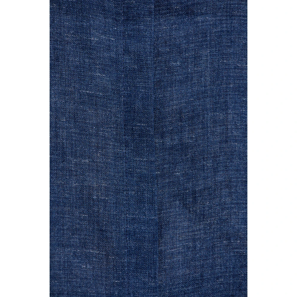 Emporio Armani Top uit de Icon collectie in linnen Blue Dames