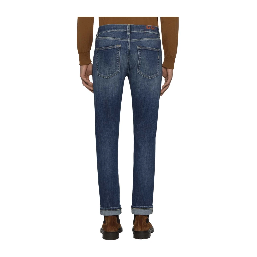 Dondup Katoenen Jeans Icoon Mode Stijl Blue Heren