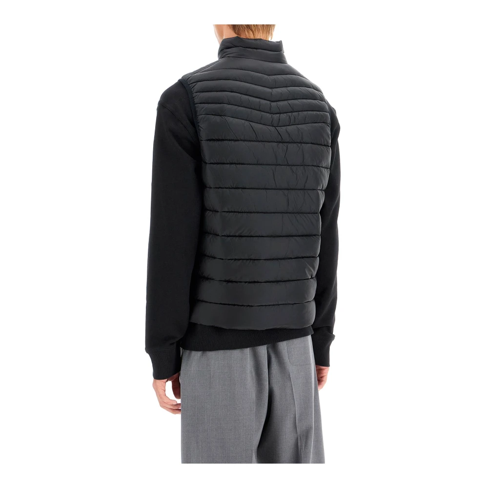 Boss Gewatteerde bodywarmer met opstaande kraag Black Heren