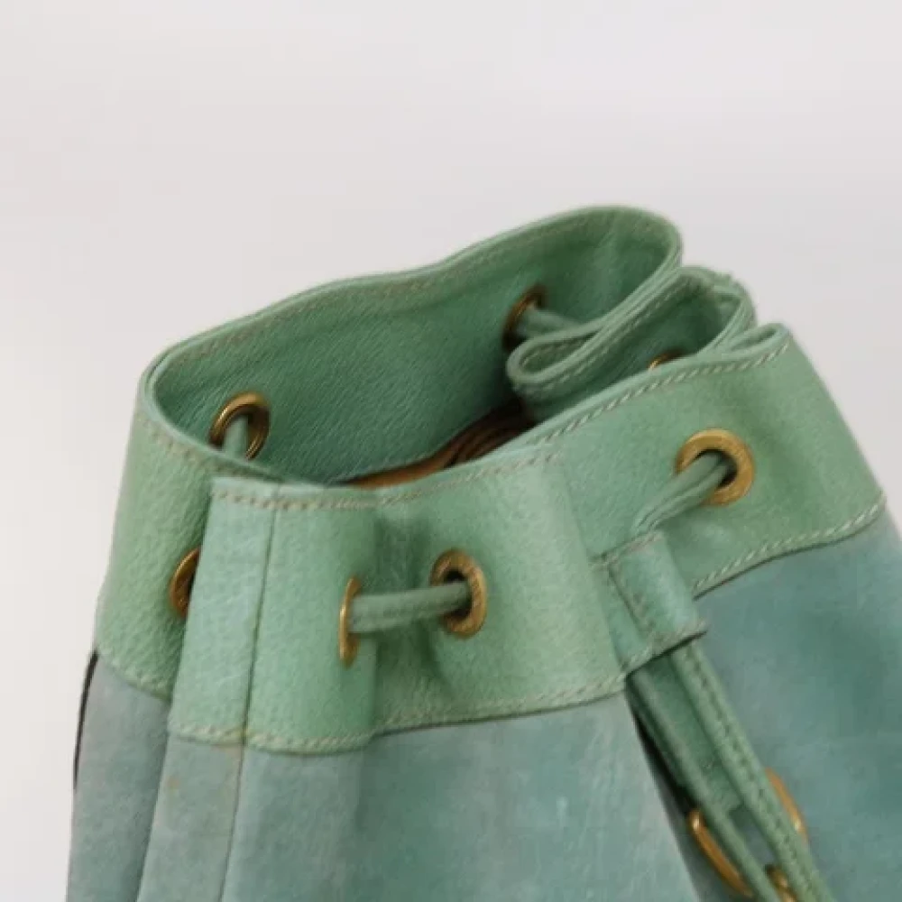Gucci Vintage Pre-owned Suede backpacks Blue Dames