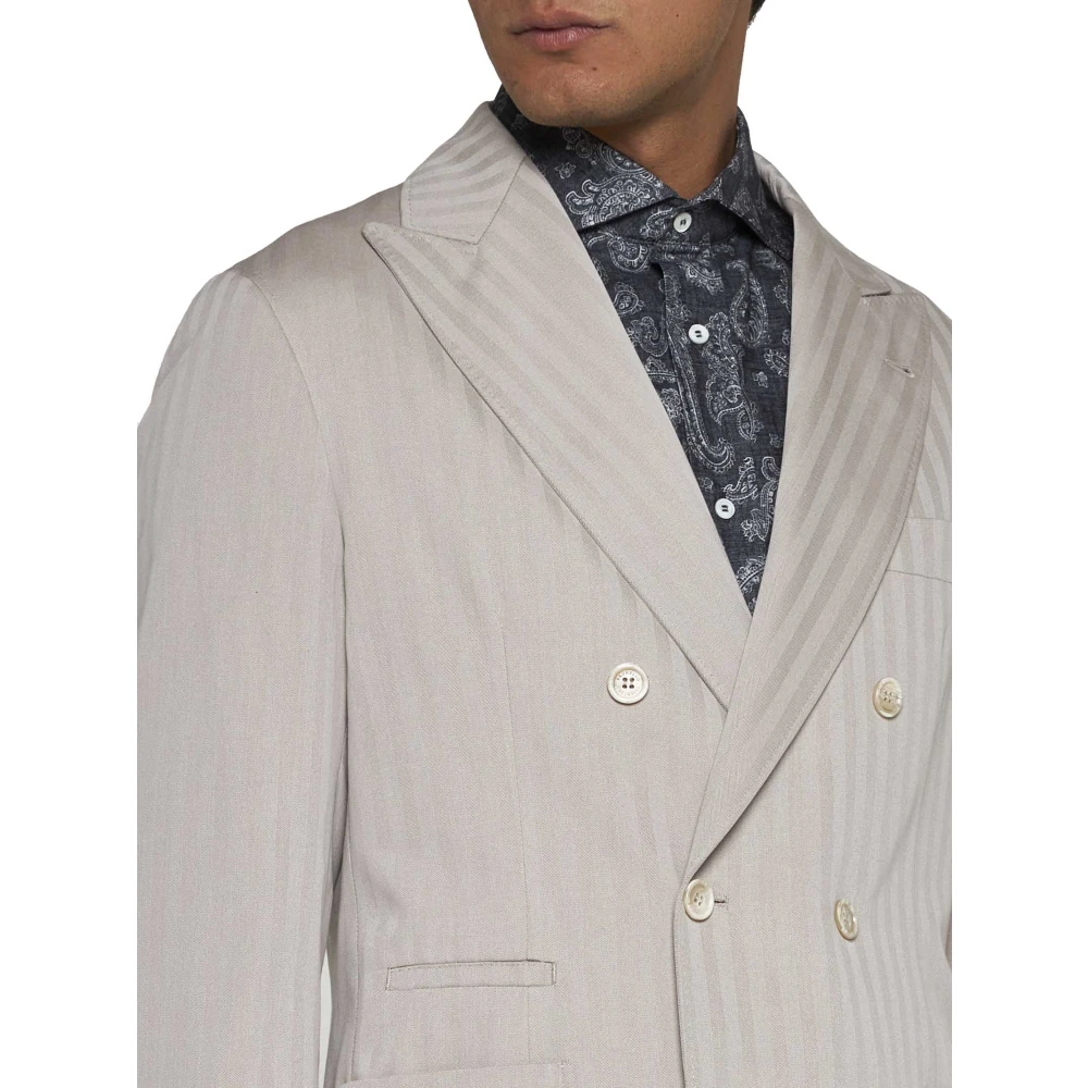 BRUNELLO CUCINELLI Beige Jassen Beige Heren