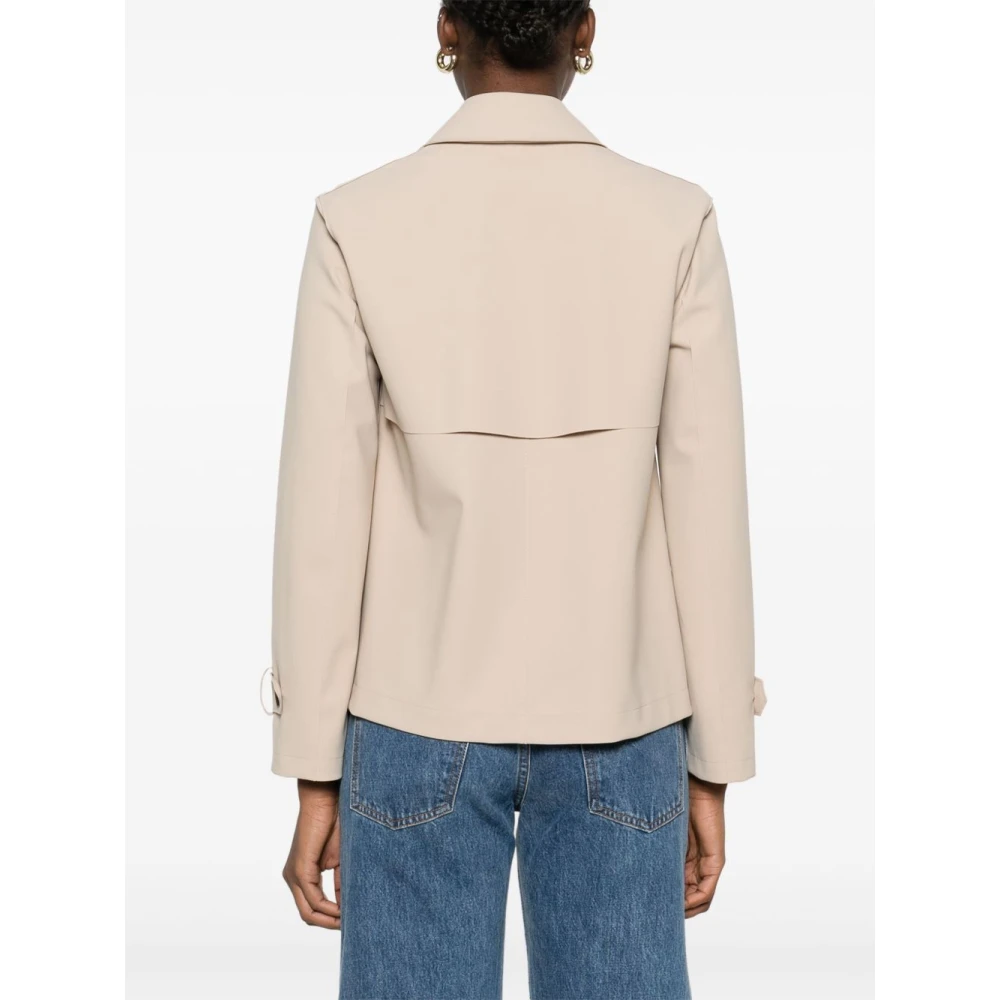 Harris Wharf London Cropped Trench Scuba Beige Dames