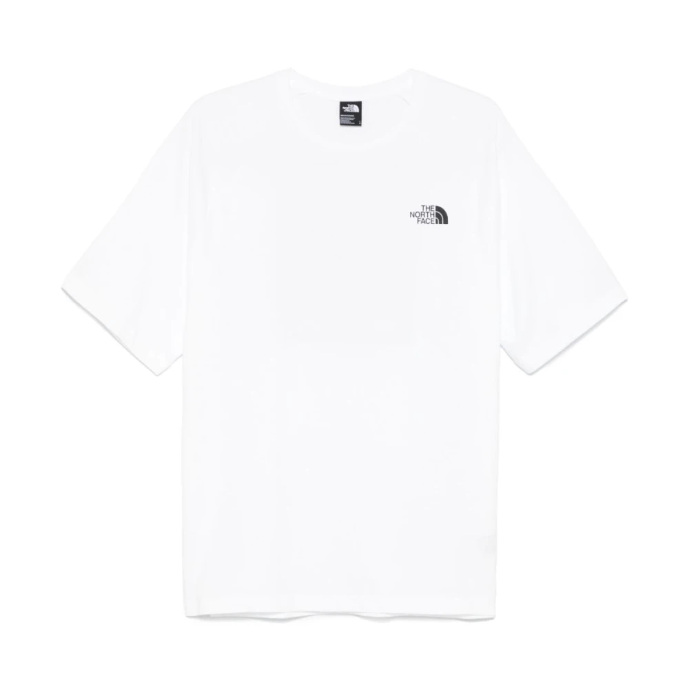 The North Face Grafische Print Crew Neck T-shirt Wit White Heren