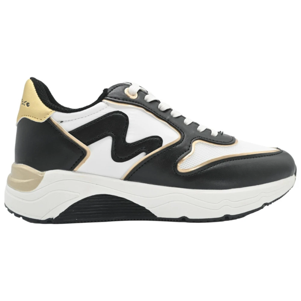 Manila Grace Svart/Vit/Guld Sneakers Multicolor, Dam