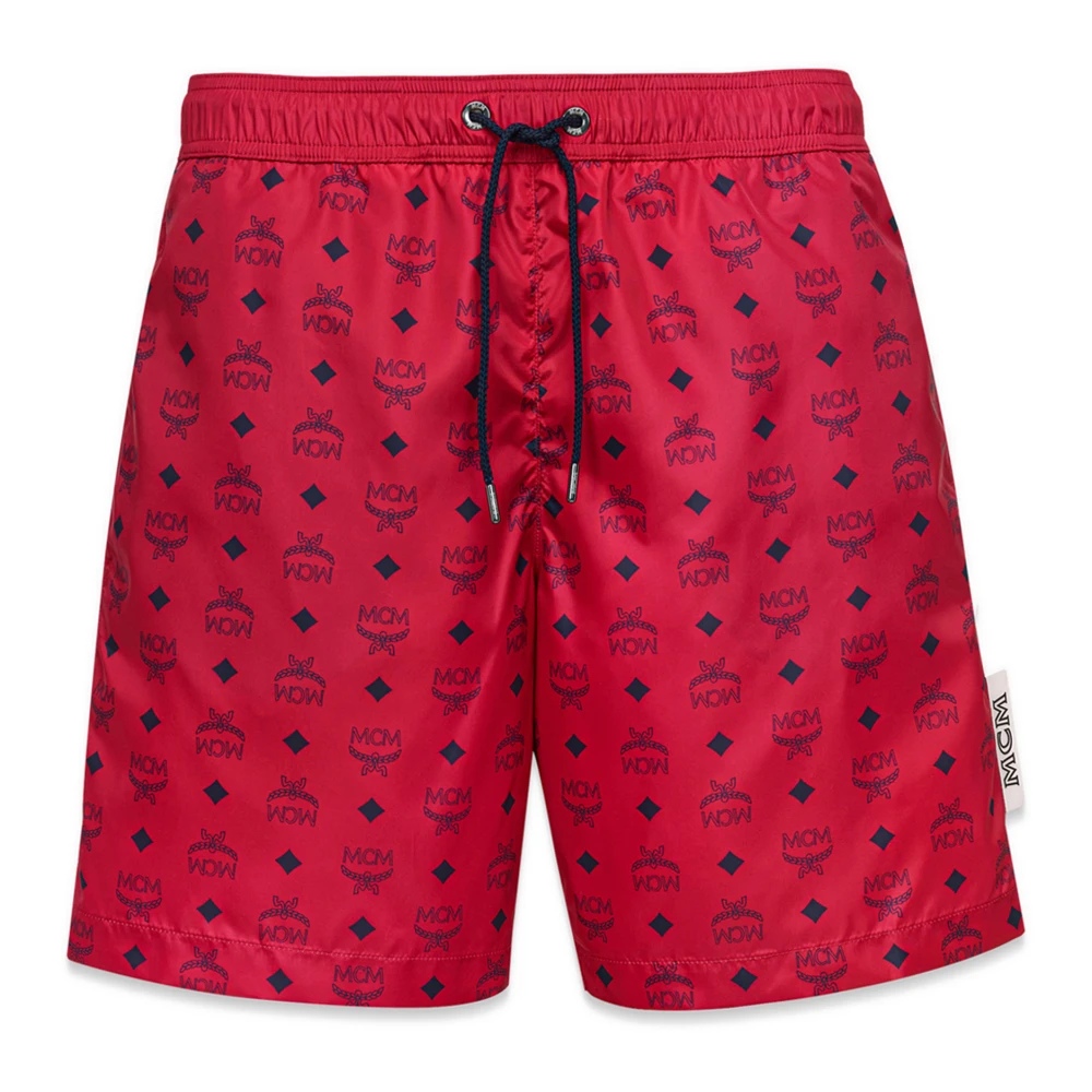 MCM Zwembroek met monogramprint Red Heren
