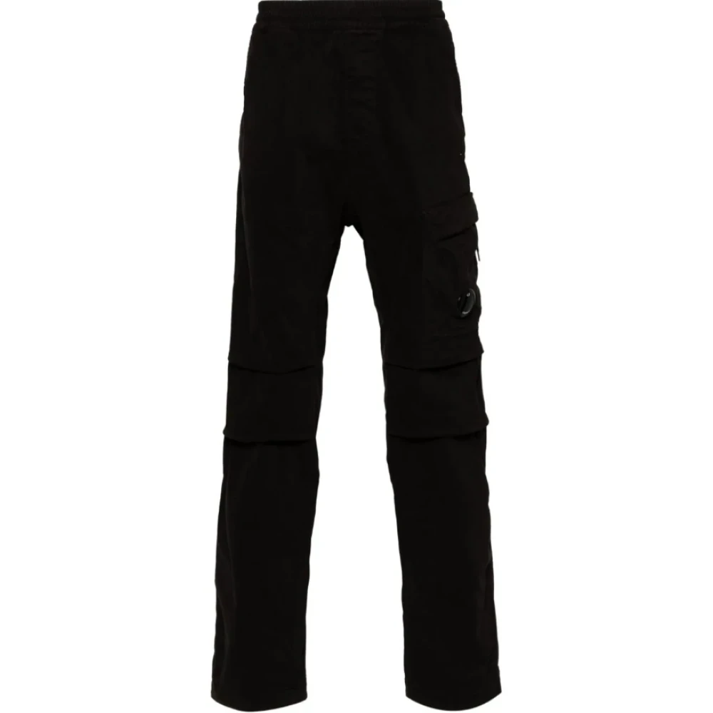C.P. Company Zwarte Cargo Broek Stretch Sateen Black Heren