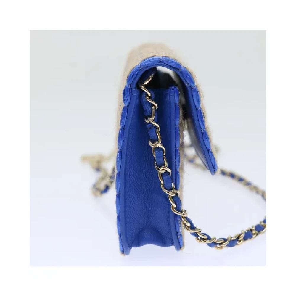 Chanel Vintage Pre-owned Canvas chanel-bags Blue Dames