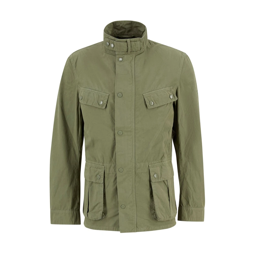 Barbour Men's Green Light Jackets, L, Gart Dyed Duke Jacket