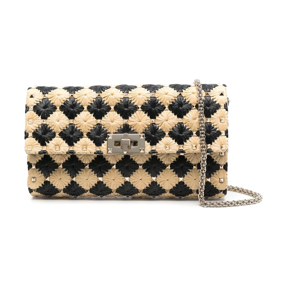 Valentino Garavani Stijlvolle Schoudertas met Unieke Stijl Beige Dames