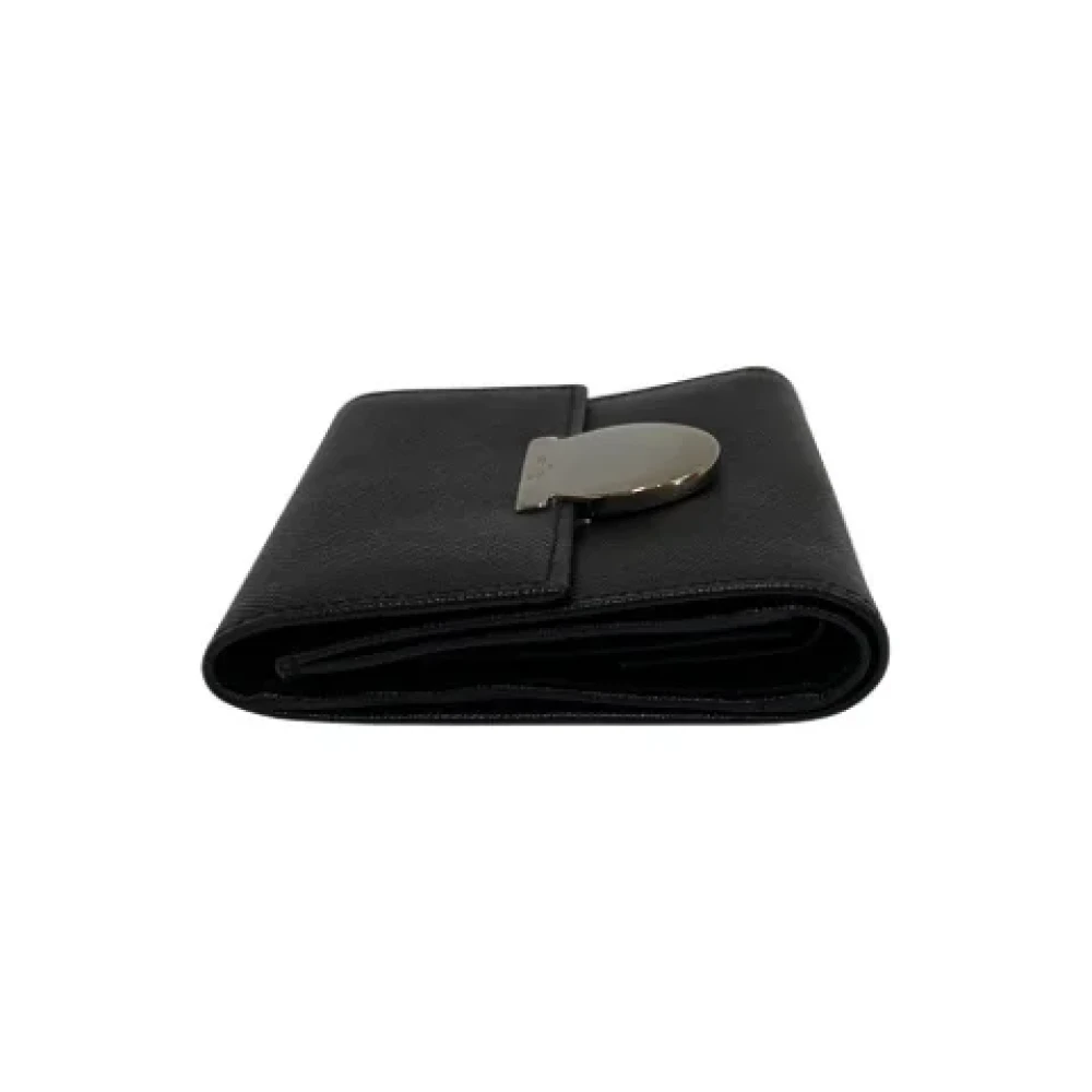 Salvatore Ferragamo Pre-owned Leather wallets Black Dames