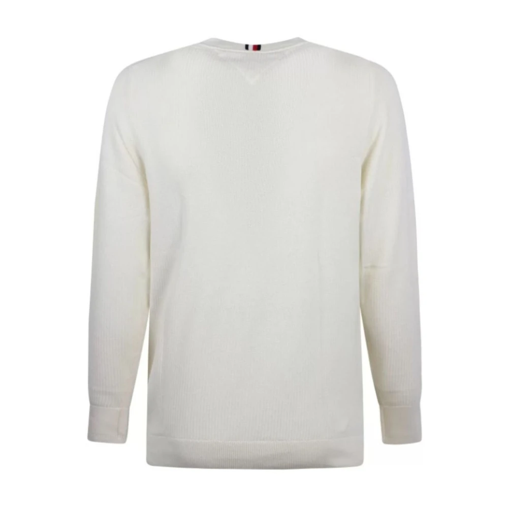 Tommy Hilfiger Chain Ridge Structure C Neck Sweater Beige Heren