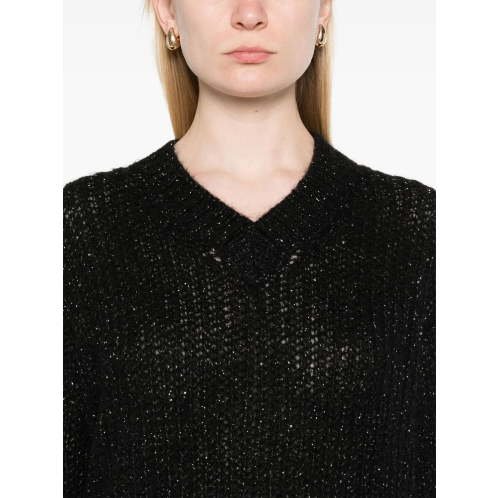 Herno Zwart Gebreide Top Black Dames