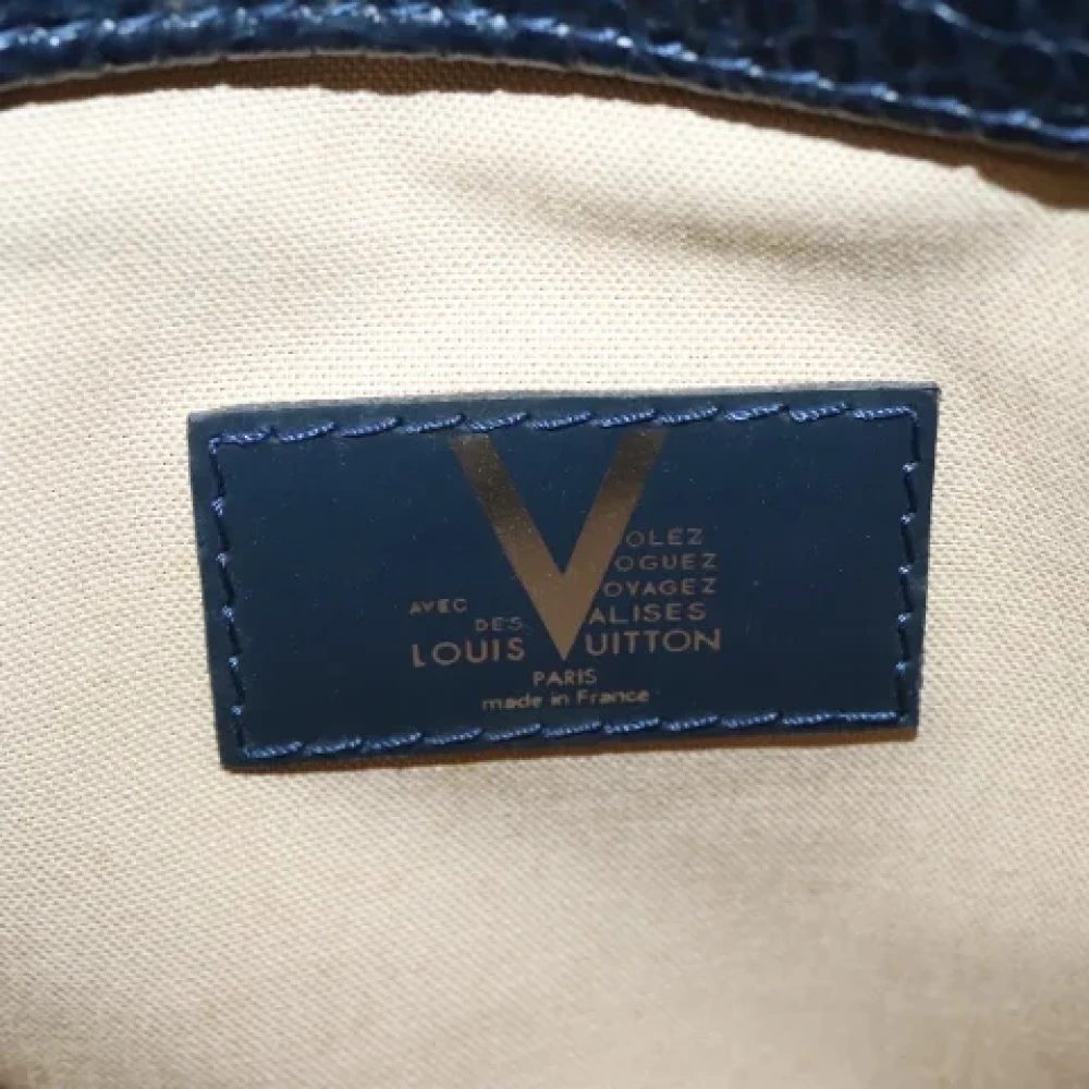 Louis Vuitton Vintage Pre-owned Wool louis-vuitton-bags Blue Dames