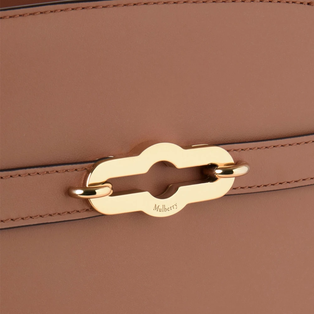 Mulberry Pimlico Tote Sable High Gloss Leather Brown Dames