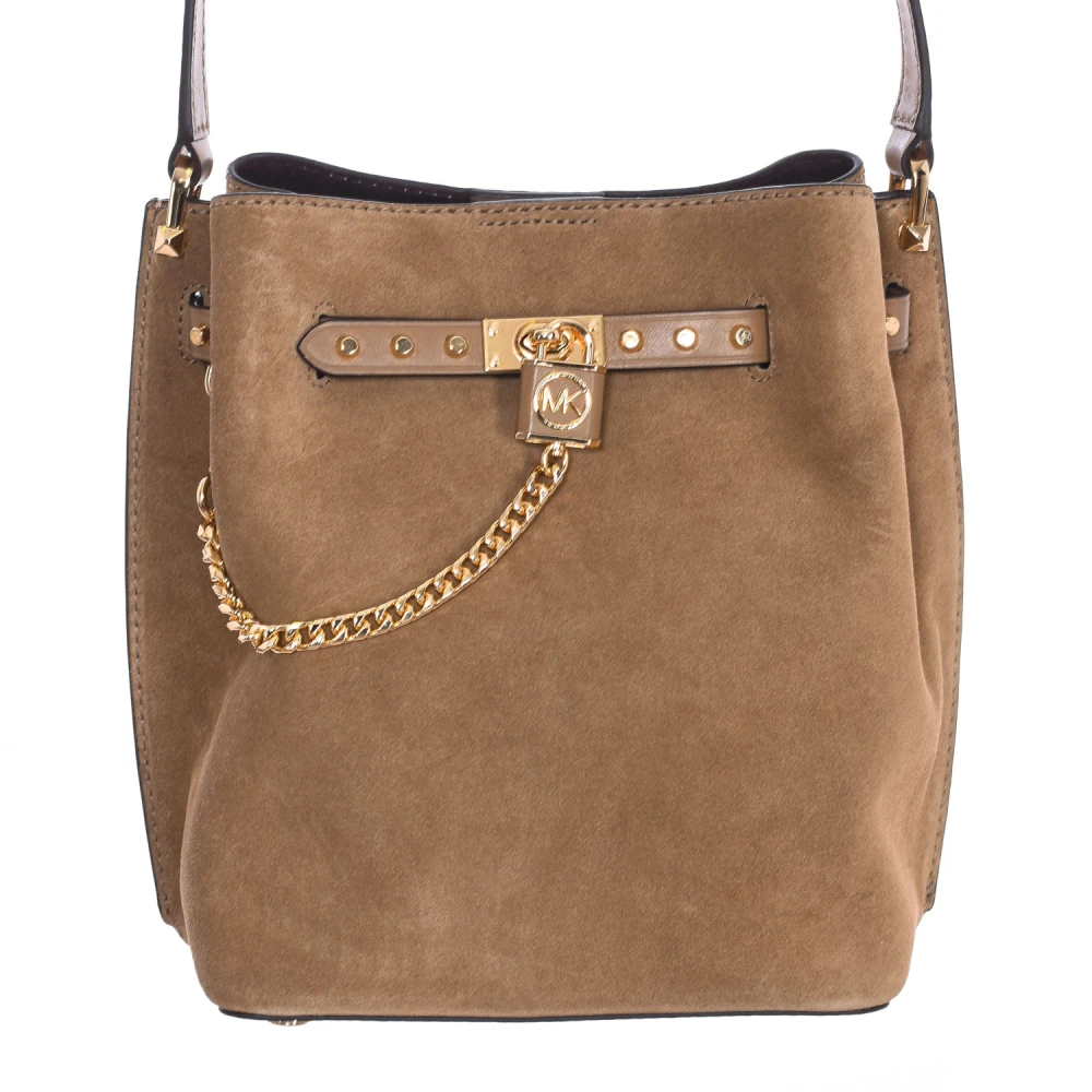 Michael Kors Stijlvolle Hobo Tas Brown Dames