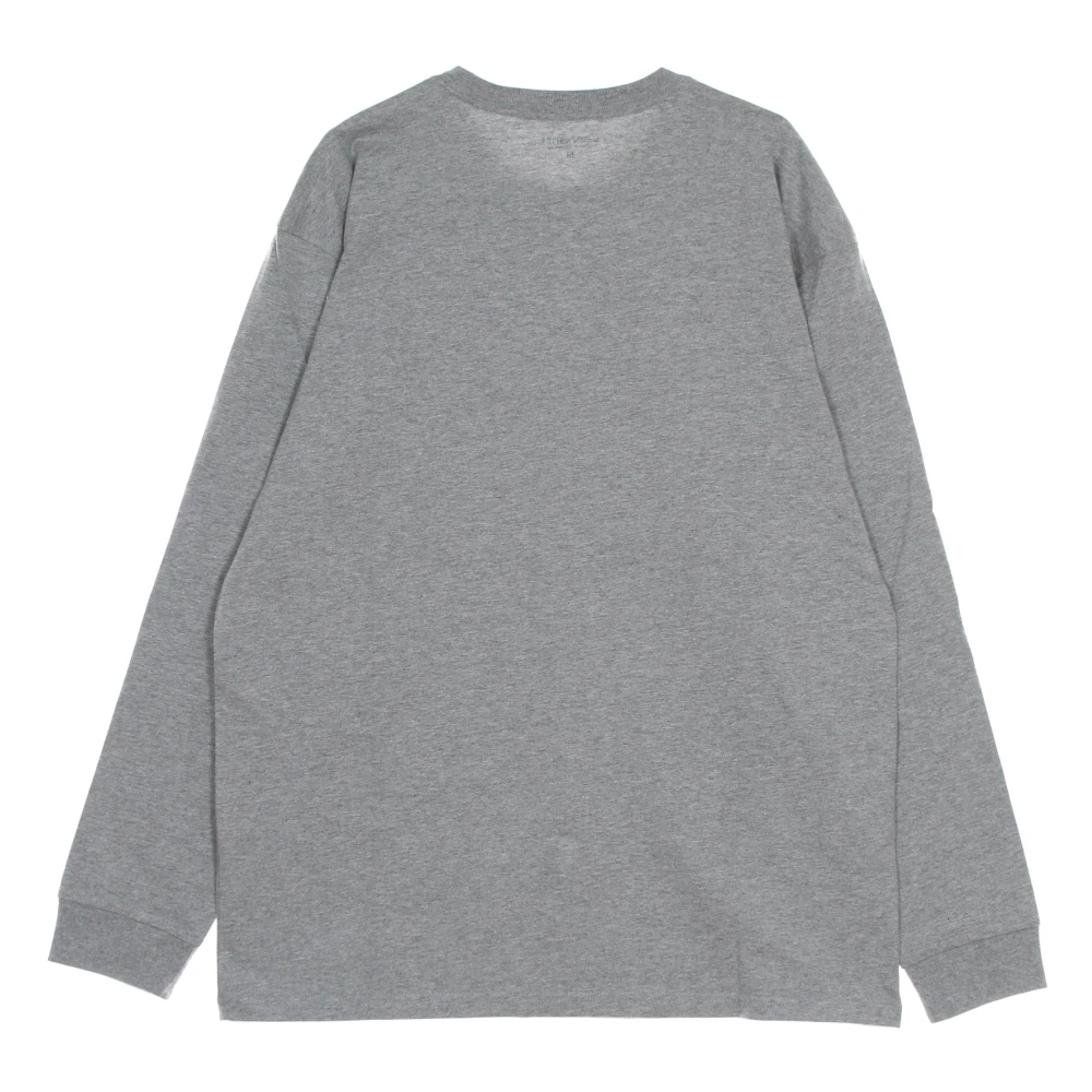 Carhartt WIP Chase Longsleeve T-shirt Grijs Heather goud Gray Heren
