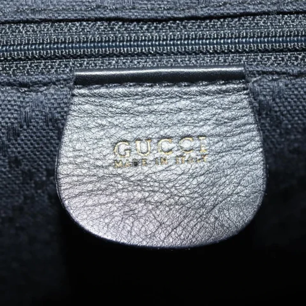 Gucci Vintage Pre-owned Leather backpacks Black Dames