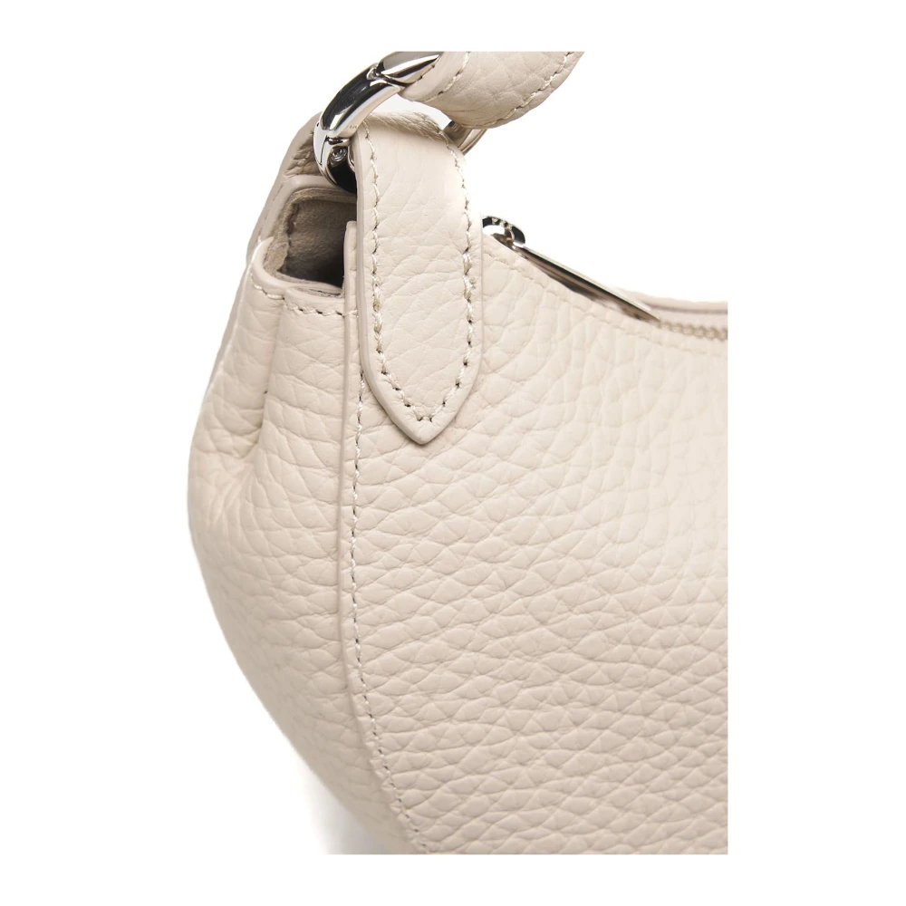 Orciani Witte Leren Mini Handtas White Dames