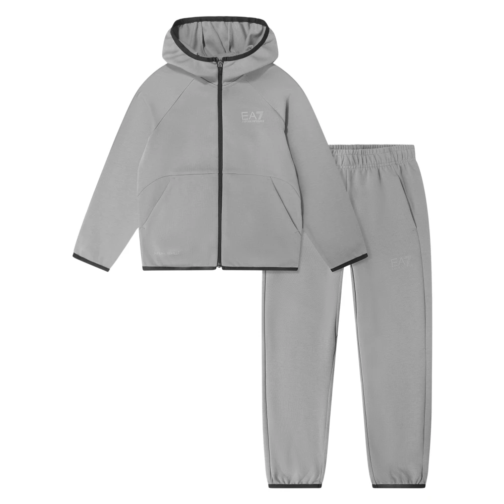 Emporio Armani Ea7 Dynamic Athlete Tracksuit - Unisex - Kids Sport Sets - Gray - 8 Y | 128 Cm - Kids