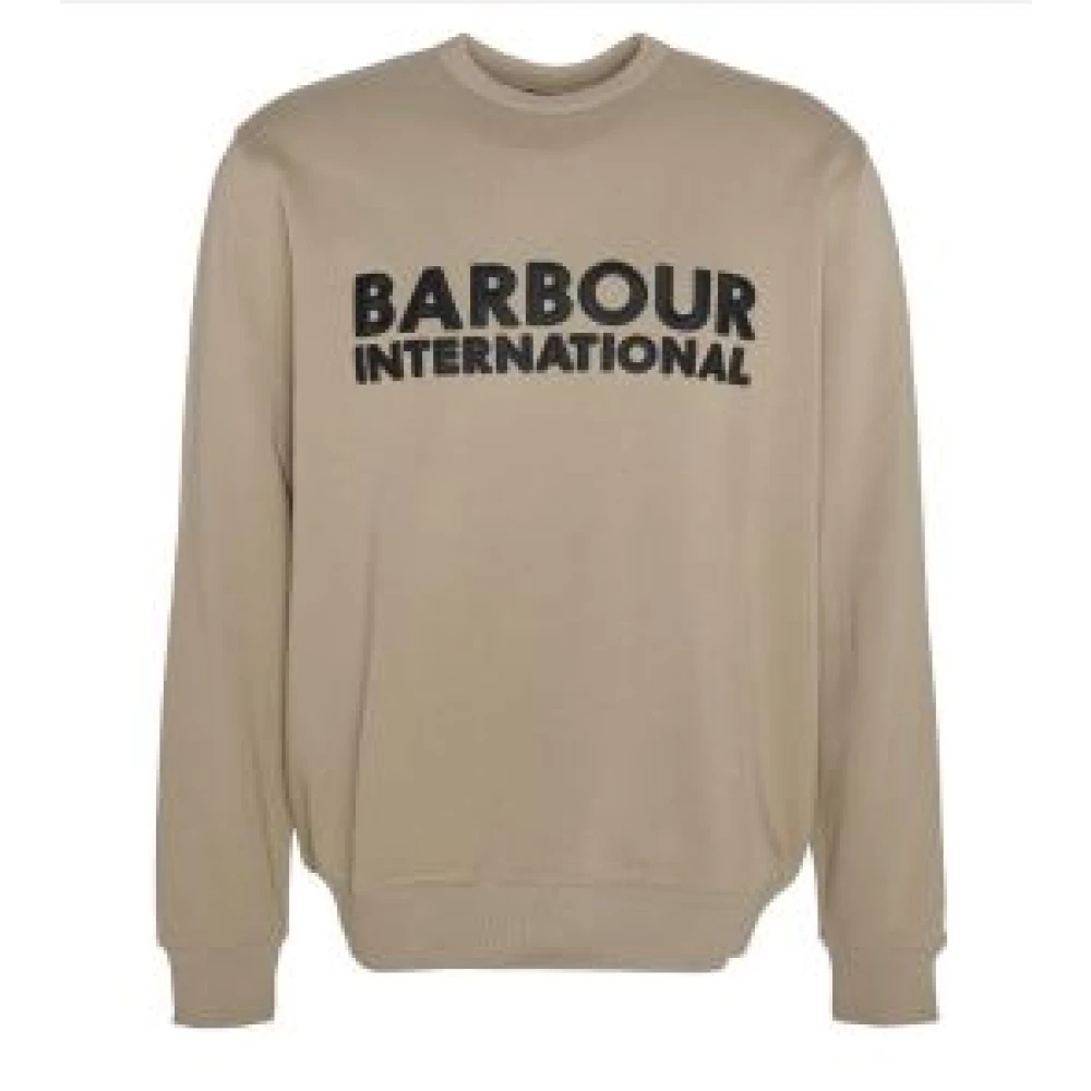 Barbour Grijze Sweater met Logopatches Gray Heren