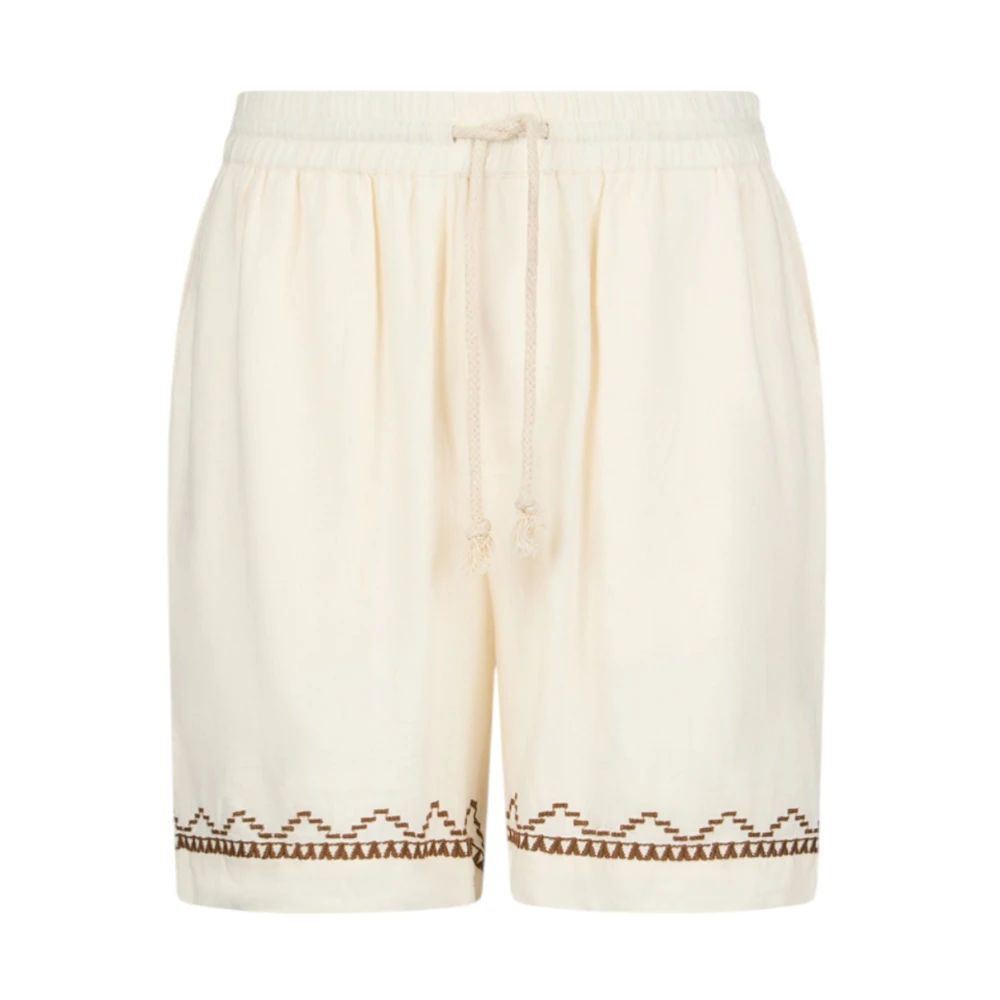Liu Jo Men's Beige Bermuda In Misto Lino