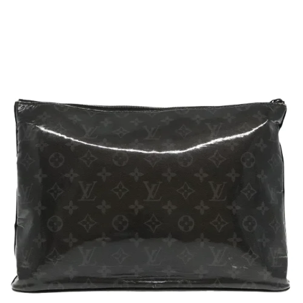 Louis Vuitton Vintage Pre-owned Canvas clutches Black Dames