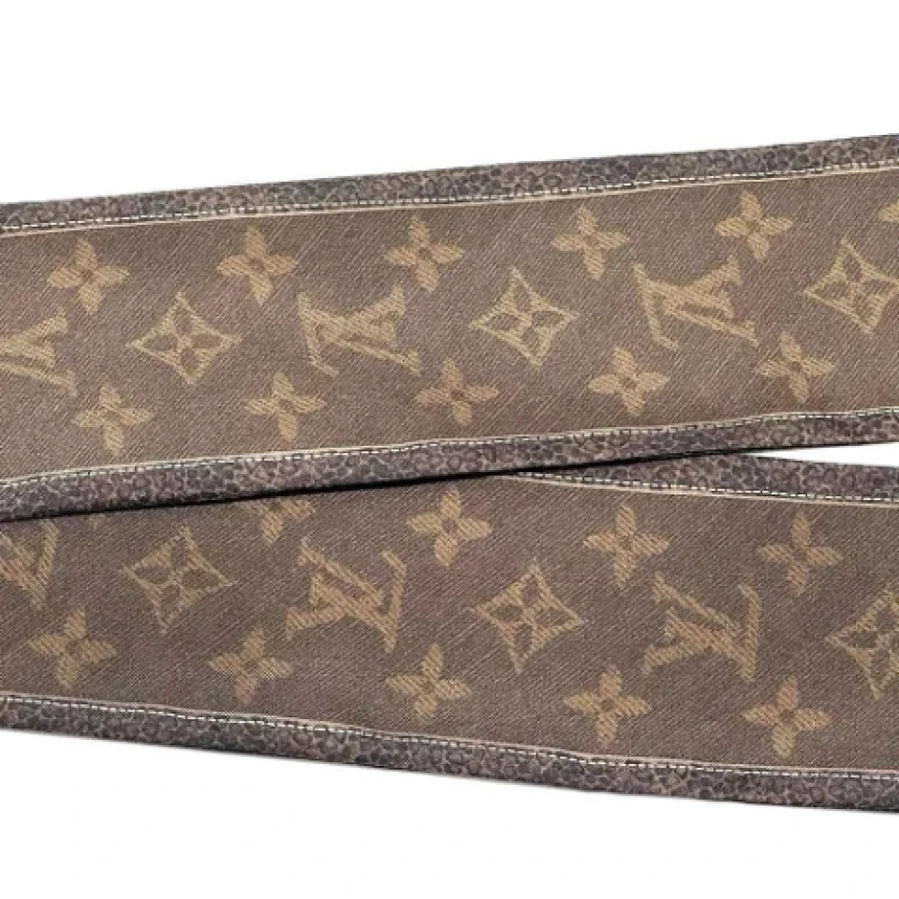 Louis Vuitton Vintage Pre-owned Silk scarves Brown Dames