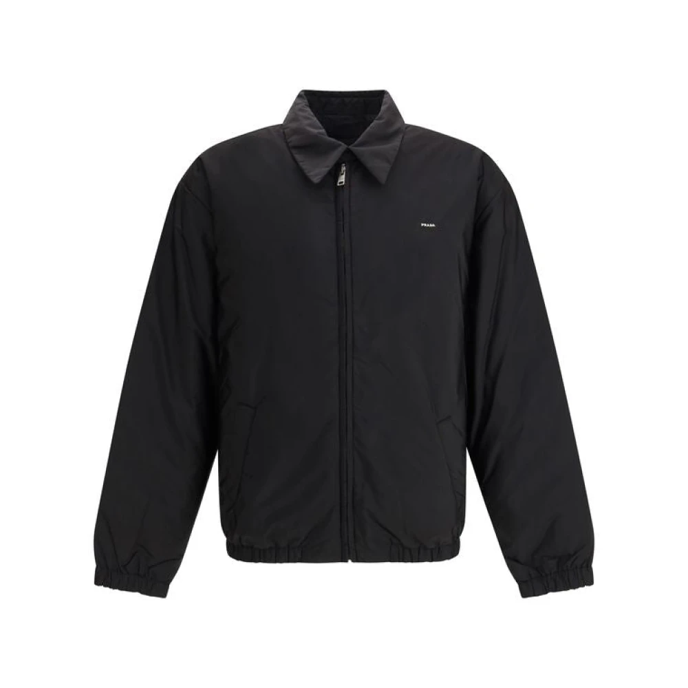 Prada Men's Black Light Jackets, M, The Jacket