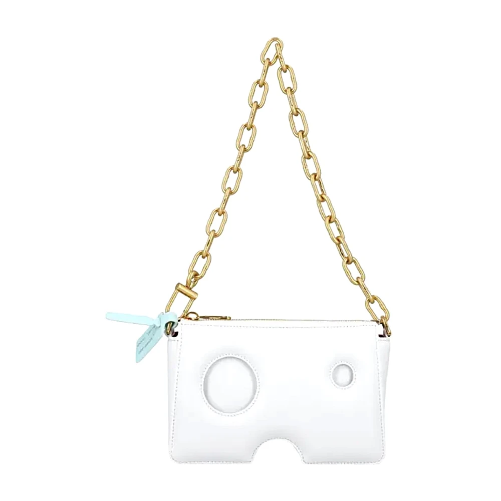 Off White Women's White Off Shoulder Bags, One Size, Stylish Leather Bag