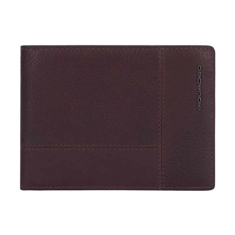 Piquadro Women's Brown Unisex Wallet With Coin Pocket