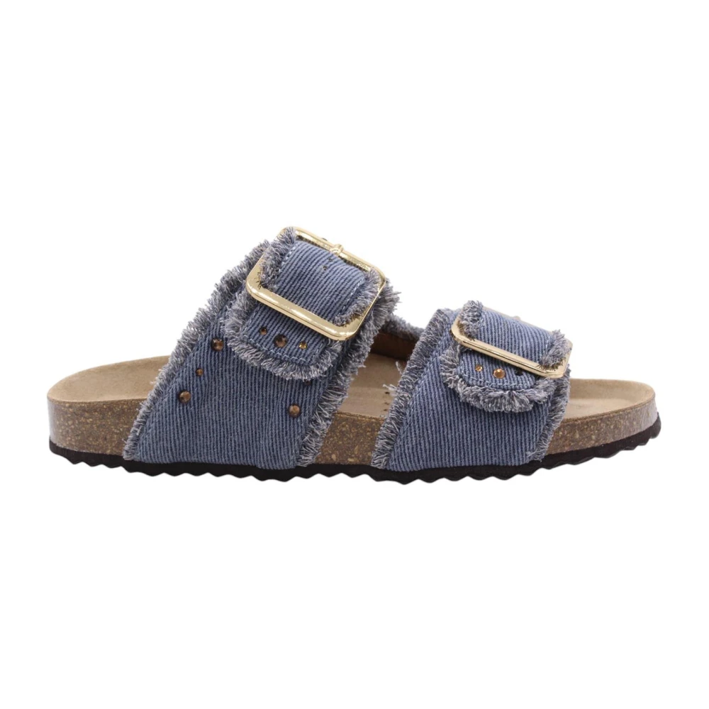 Geox Women's Blue Stylish Rasun Mule Shoes