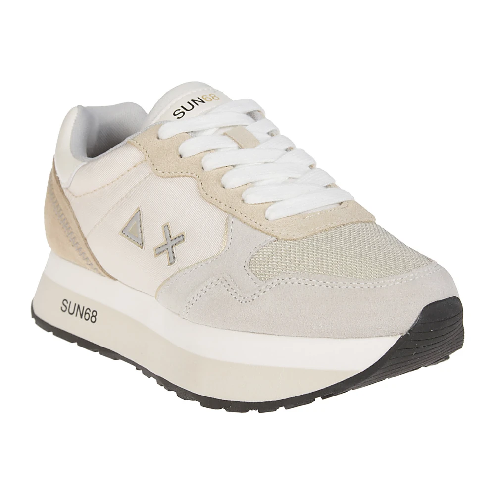 Sun68 Stijlvolle Sneakers voor Mannen en Vrouwen White Dames