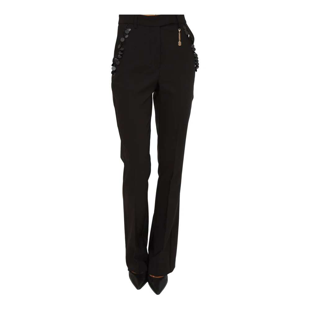 Fracomina Donna Nero Pantaloni, Xs, New,